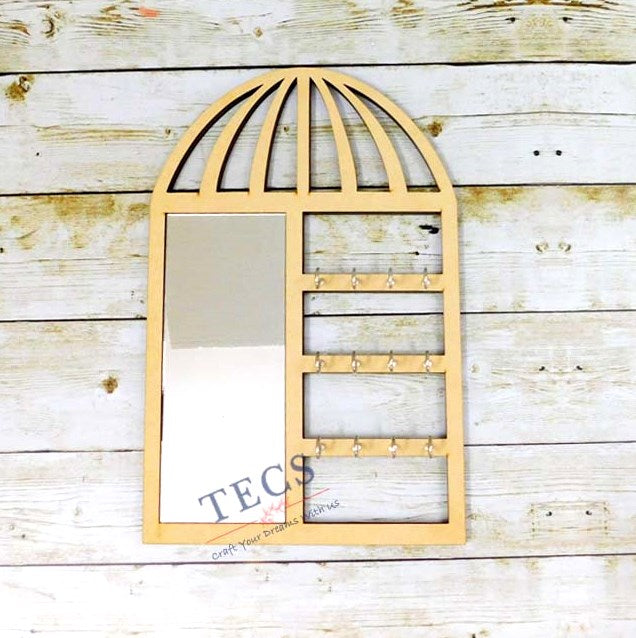 Bird Cage Jewelry Organizer with Mirror