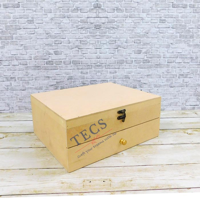 40 Slot Jewelry Box With Plain Lid