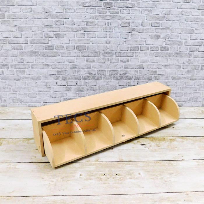 5 Slot Stylish Teabag Dispenser Open Pic