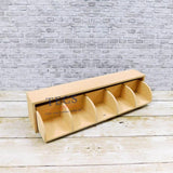 5 Slot Stylish Teabag Dispenser Open Pic
