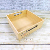 Flat Handle Tray with Acrylic Lid