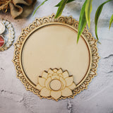 Circular Premark Lotus Pooja Thali Platter