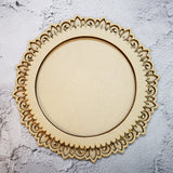 Circular Floral Pooja Thali Platter