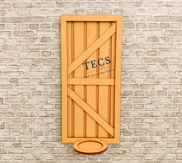 Rustic Door Wall Sconce Candle Holder