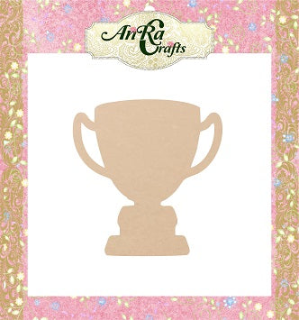 wooden cutouts trophy shape