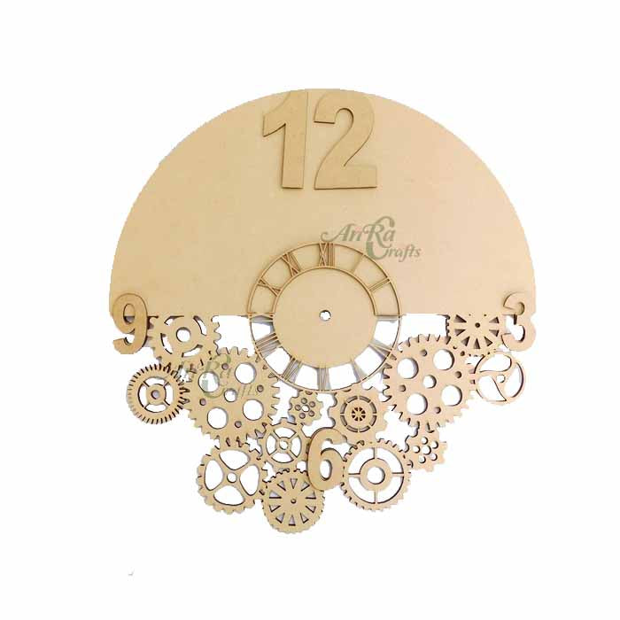 Mdf Cutwork Clock Base