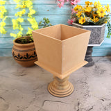 Slanted Square Table Pedestal Planter Big