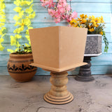 Slanted Square Table Pedestal Planter Big
