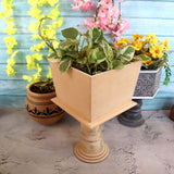 Slanted Square Table Pedestal Planter Big