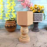 Hexagonal Table Pedestal Planter Small