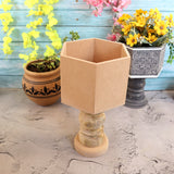 Hexagonal Table Pedestal Planter Big