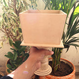 Slanted Square Table Pedestal Planter Big