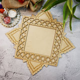 Floral Checkered Premark Pooja Thali Platter