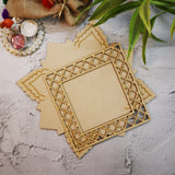 Floral Checkered Premark Pooja Thali Platter