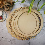 Circular Floral Pooja Thali Platter