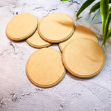 Hand Carved Edge Coaster Set