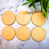 Hand Carved Edge Coaster Set