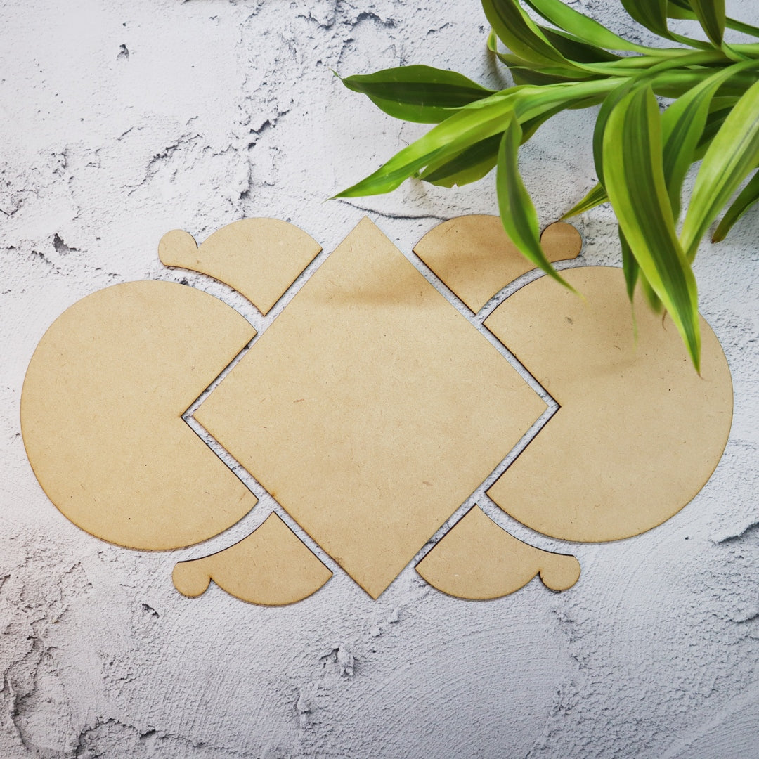 Beautiful Partial Circle Rangoli