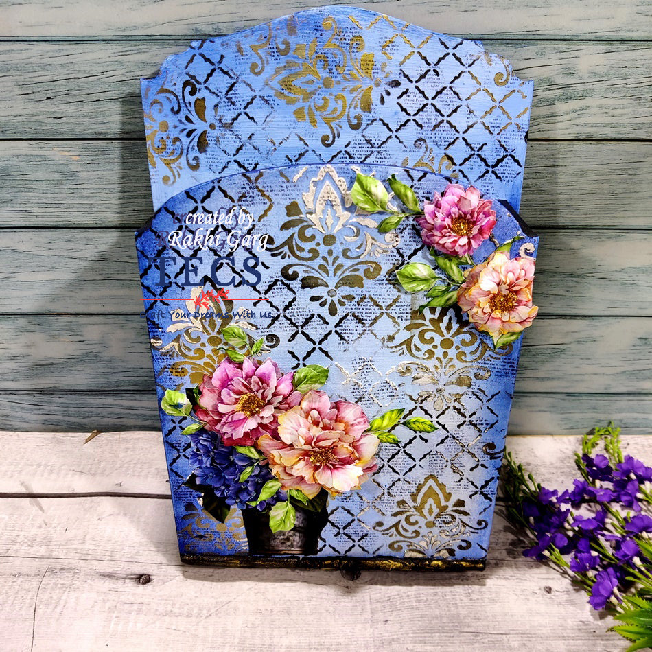 Slanted Wall Newspaper and Magazine Holder