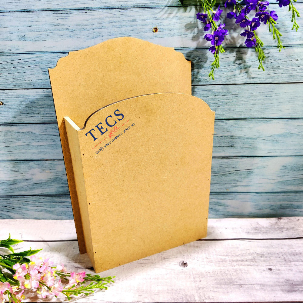 Slanted Wall Newspaper and Magazine Holder