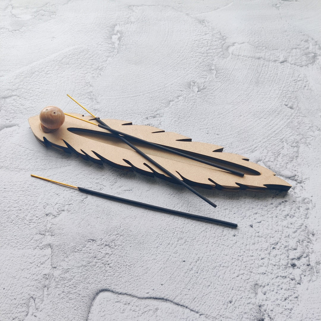 Feather Incense Stick Holder