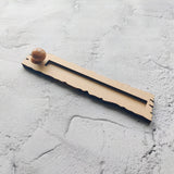 Wooden Block Incense Stick Holder