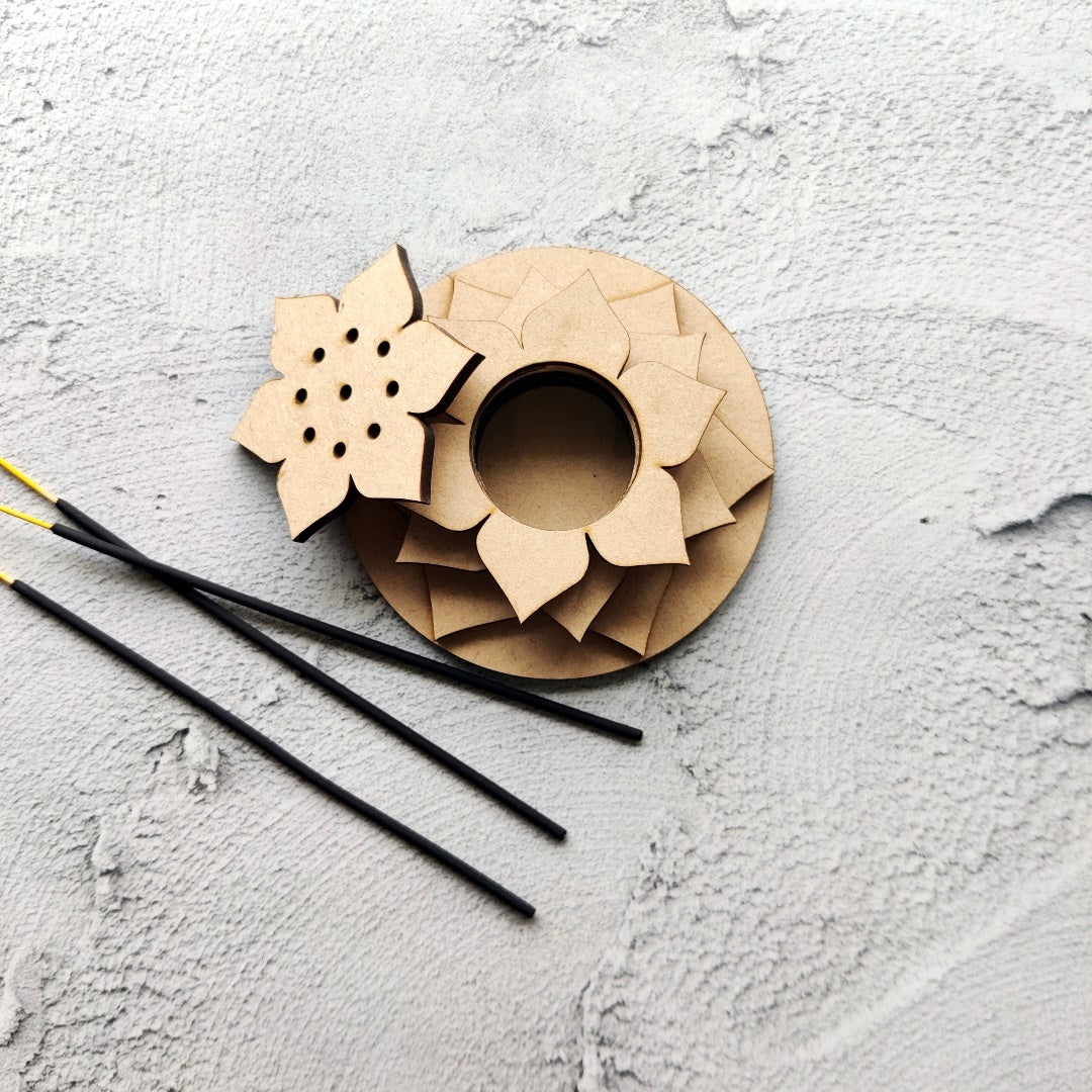 Magnolia Layered Incense Stick Holder