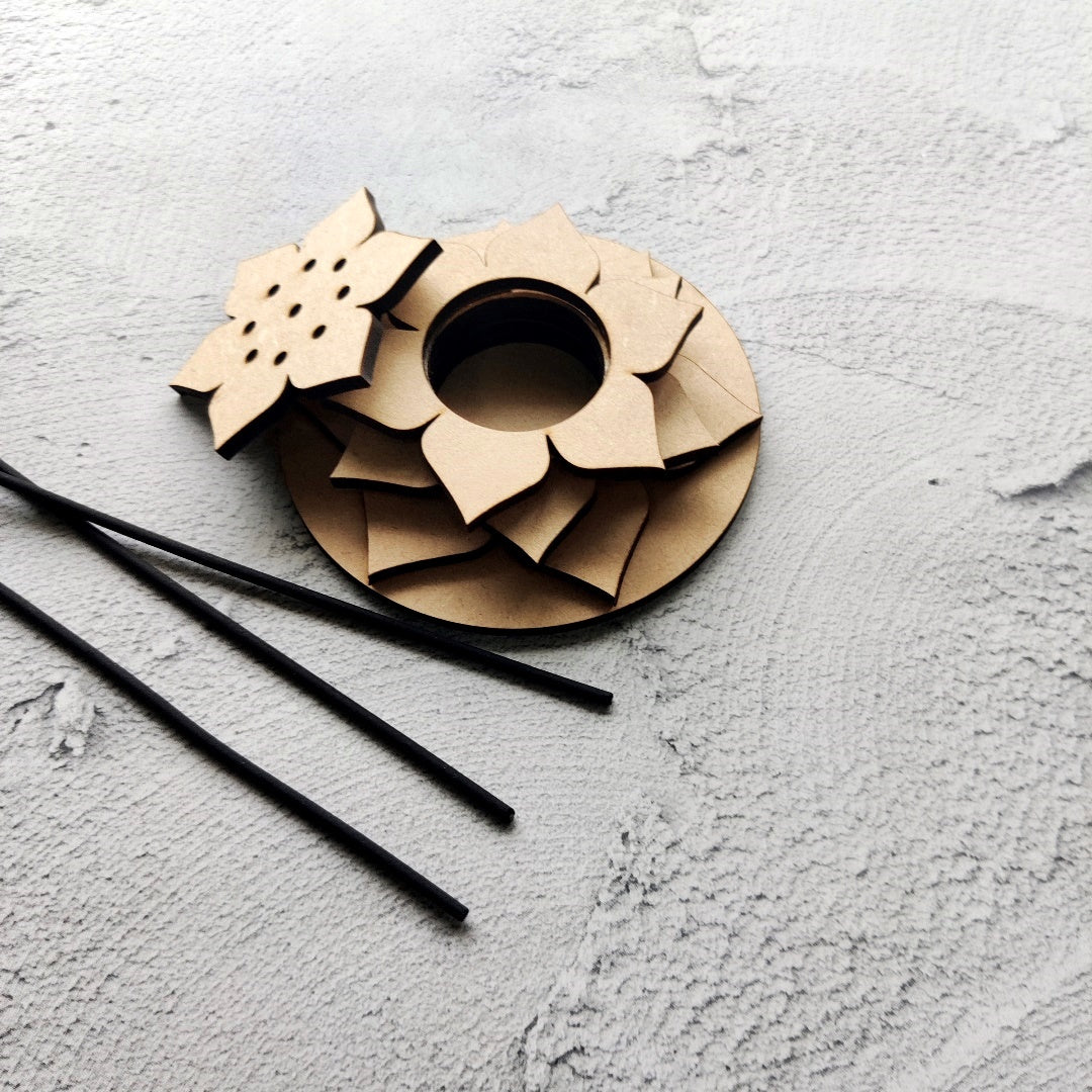 Magnolia Layered Incense Stick Holder