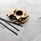 Magnolia Layered Incense Stick Holder