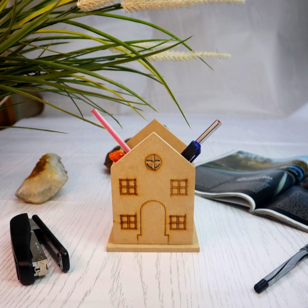 Premarked Hut Pen Stand