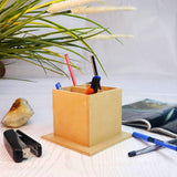 Square Two Partitions Pen Stand with Platform