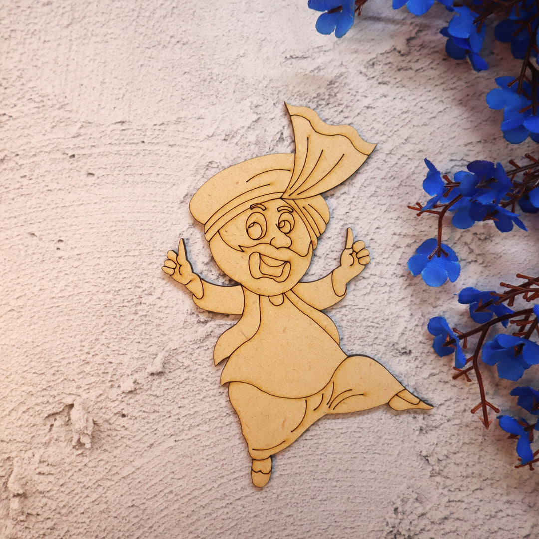 Punjabi Bhangda Fridge Magnet Cut Out