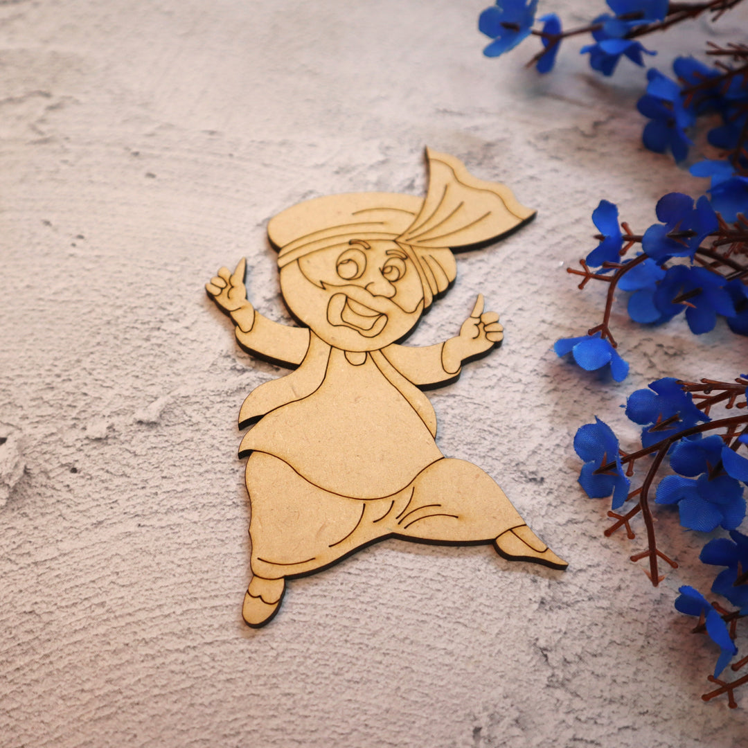 Punjabi Bhangda Fridge Magnet Cut Out