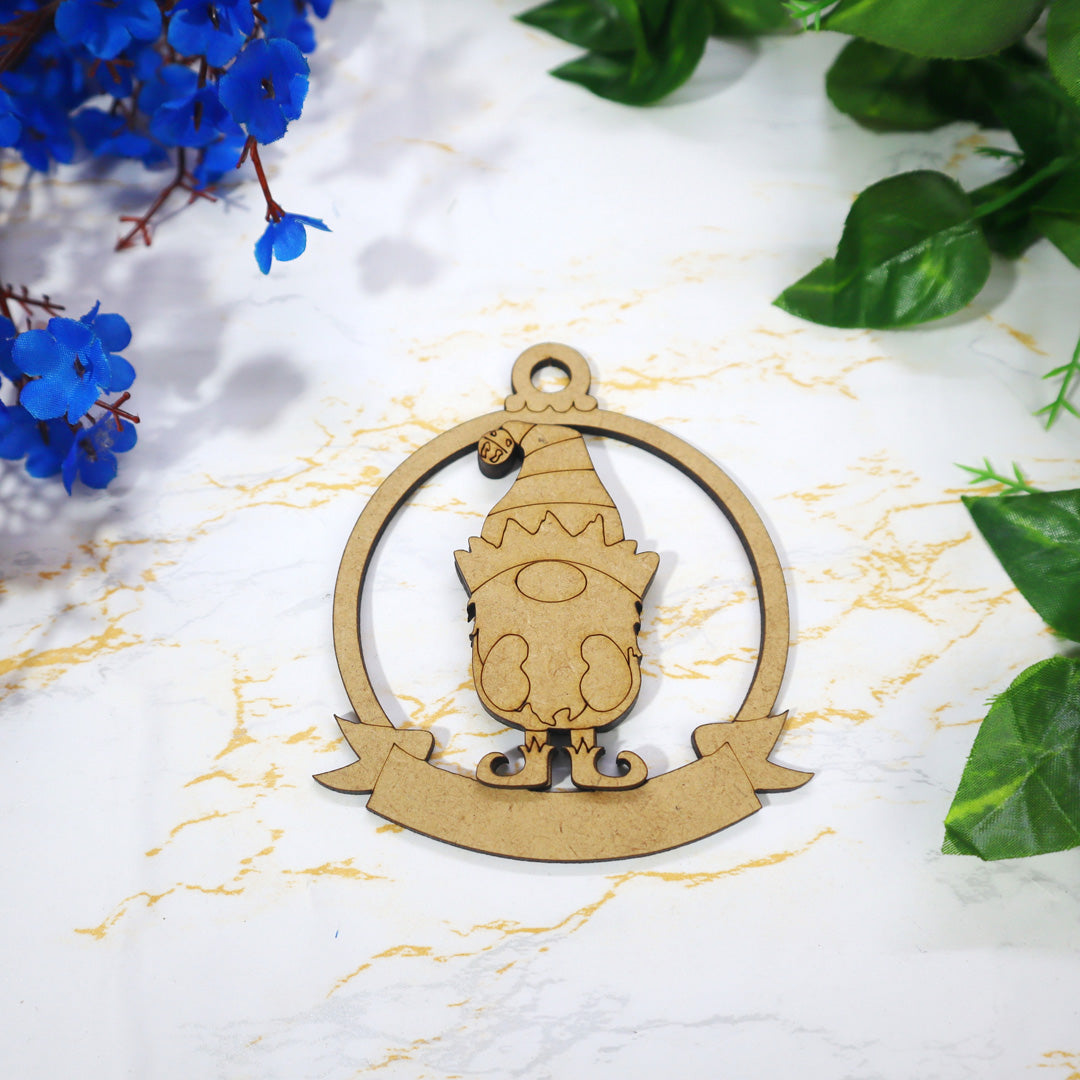 Santa Dwarf Christmas 3D Ornament D