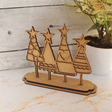 Xmas Tree Cluster Table Decor