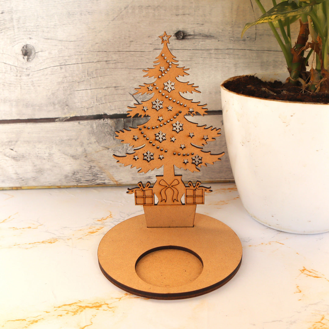 Starry Christmas Tree Tea Light