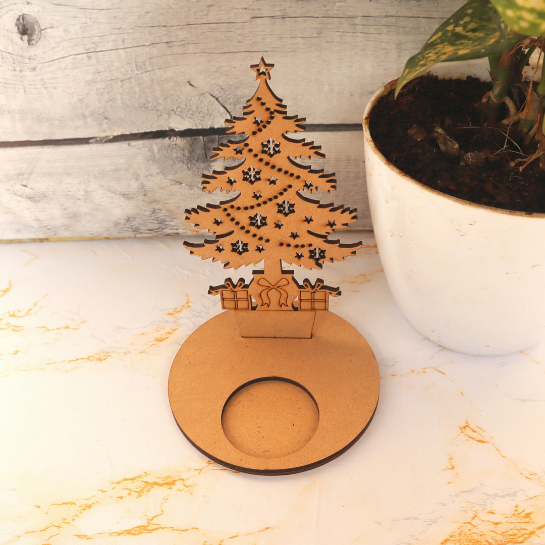 Starry Christmas Tree Tea Light