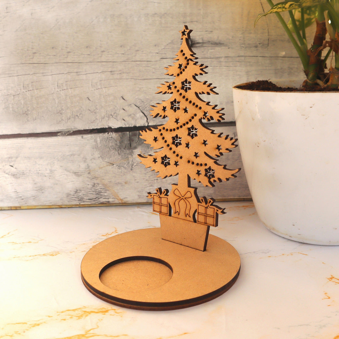Starry Christmas Tree Tea Light