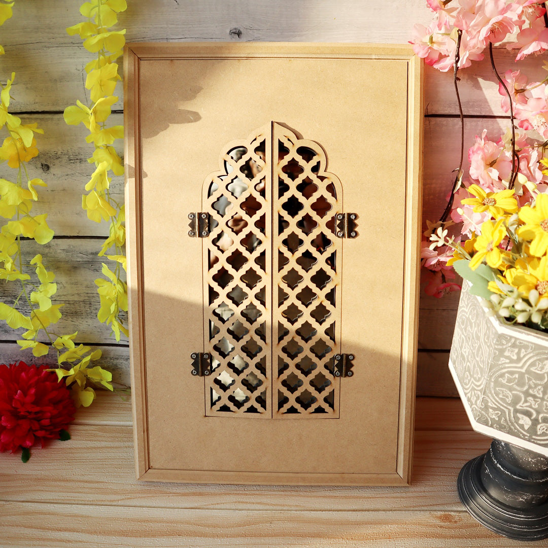 Jharokha Mirror With Jali Doors Jalsa