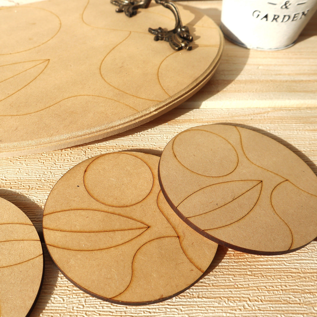 Premark Minimal Boho Art Oval Tray