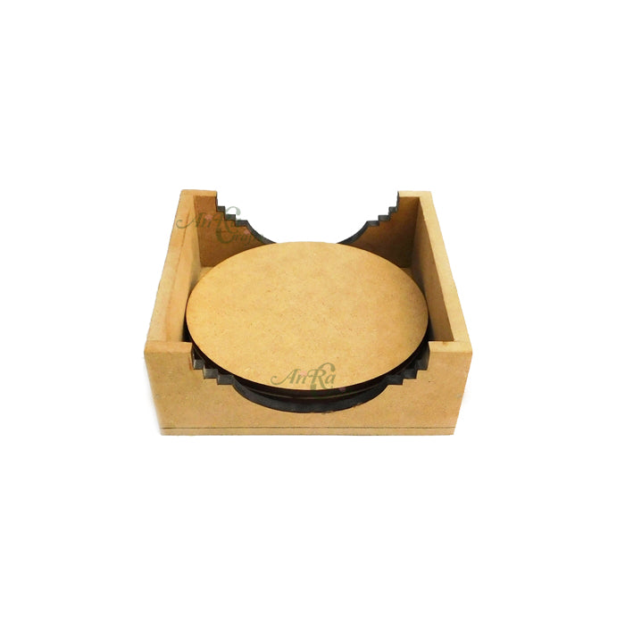 Circle Coasters With Box Stand