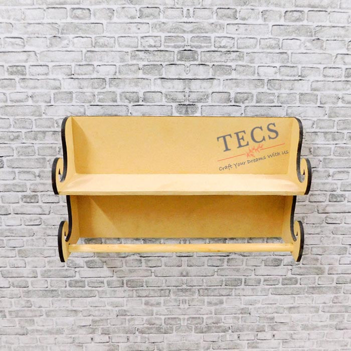 Kitchen Towel Rack With Shelf