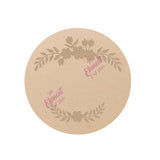 Circle Nameplate with Flower Crowns