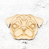 Pug Fridge Magnet Cutout