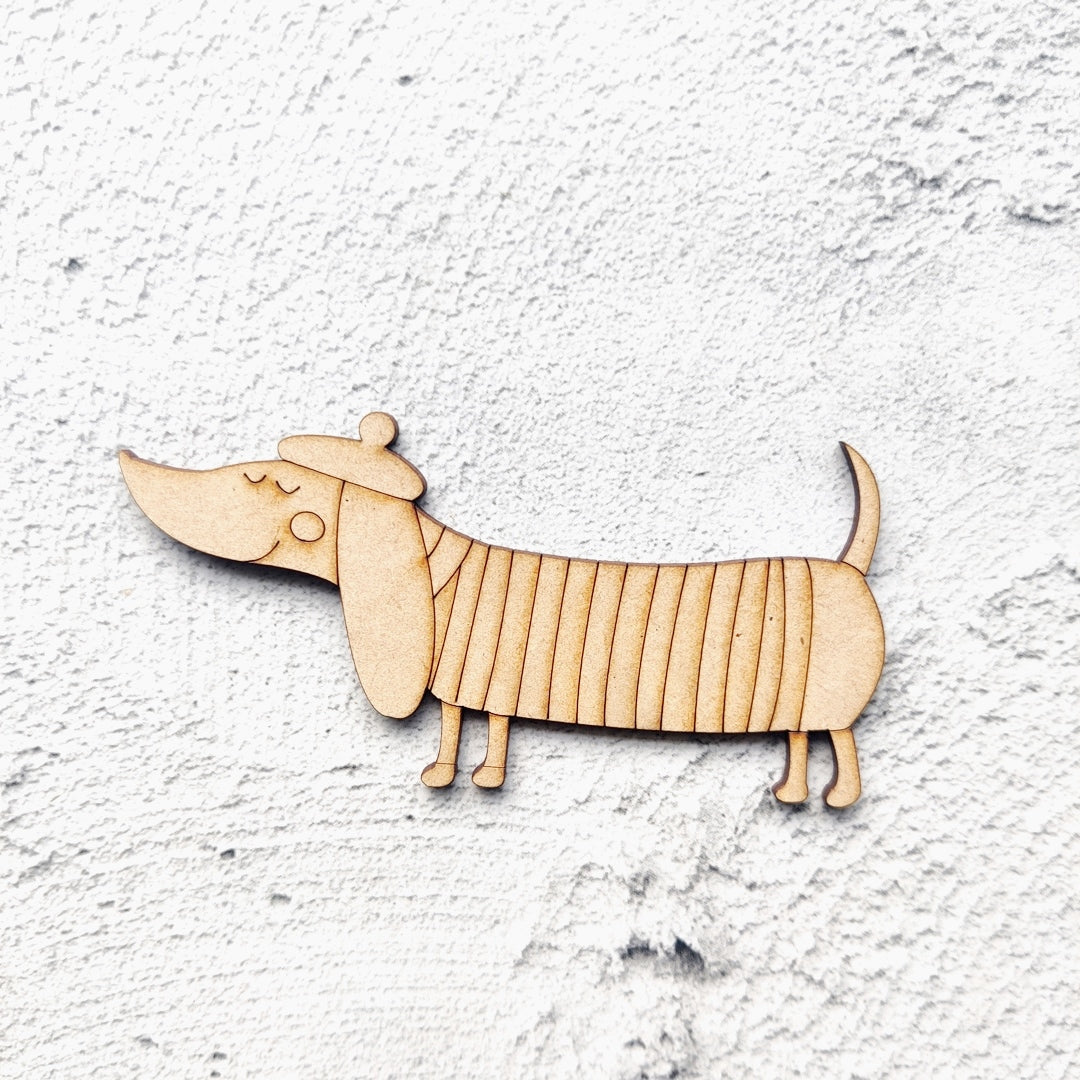 Hot Dog Fridge Magnet Cutout