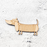 Hot Dog Fridge Magnet Cutout