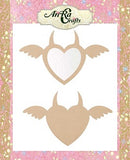 heart shape wooden cutouts
