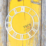 Silver Acrylic Roman Number Clock Dial