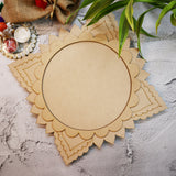 Square Floral Premark Pooja Thali Platter