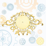 Vintage Scroll Clock